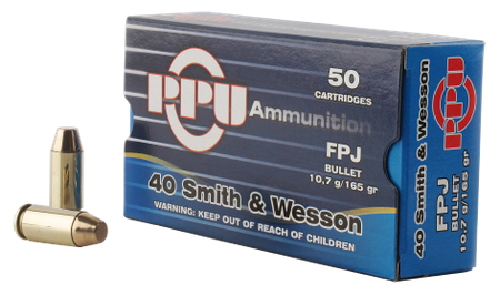 Ammunition TR&Z USA Trading Corp. 366 ft lbs 40SW PPU PPH40F      40S         165 FPJ          50/10